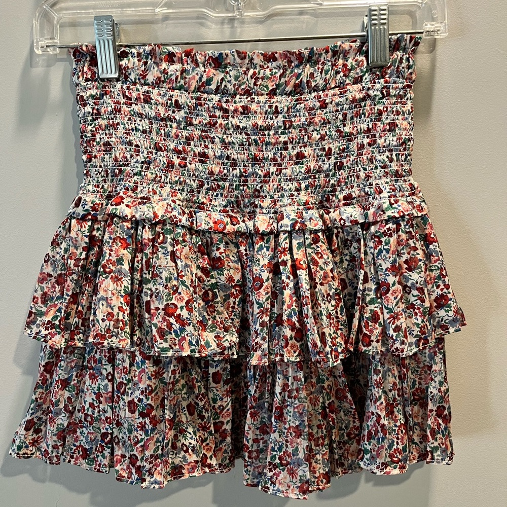 Floral Ruffle Skirt